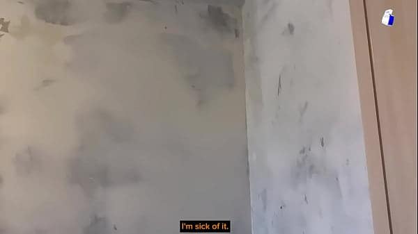 Sexy blonde teen fucks a builder while her husband is on a business trip