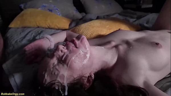 extreme bukkake DP fuck party orgy