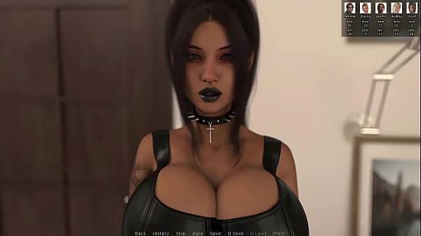 Big Titted Goth Slut In Fishnets And Chains Gets Her Sexy Feet Licked and Fucked – Blacked House 08 3D Busty Goth Porn Game