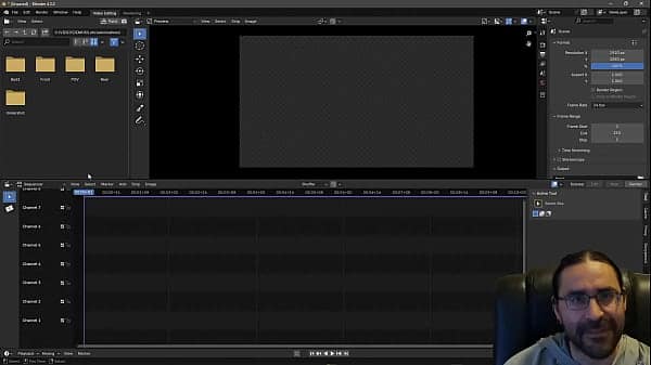 Building the Leticia Scene: Blender Timeline