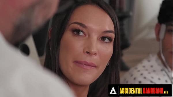 ACCIDENTAL GANGBANG – Katrina Colt Takes On Five Scientists For Intense Anal And DP Gangbang