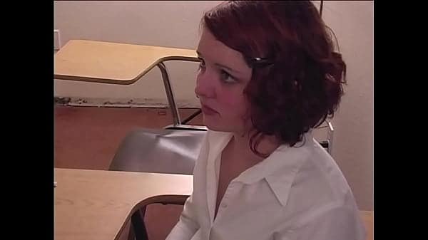 Betty Redhead Student Stripped in Detention & Given Several Spanking